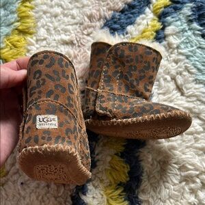 Leopard Print Kids Boots